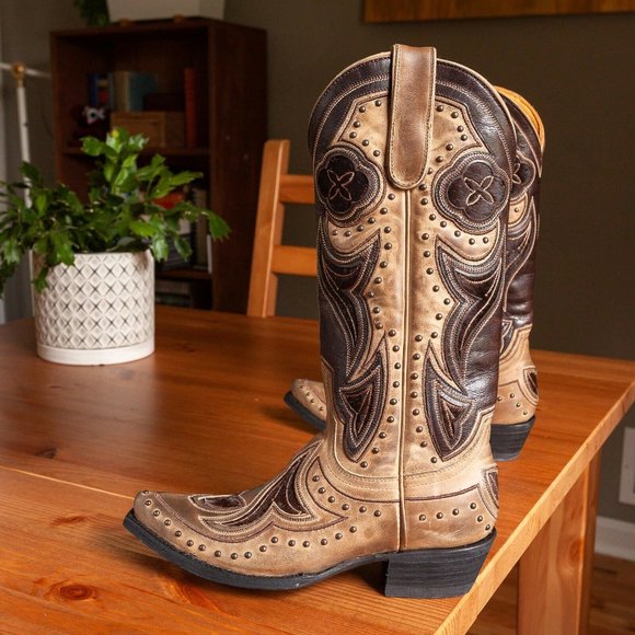 Old Gringo Granby Tan Brown Cowboy Boots, Size 5.5 B - Picture 5 of 9